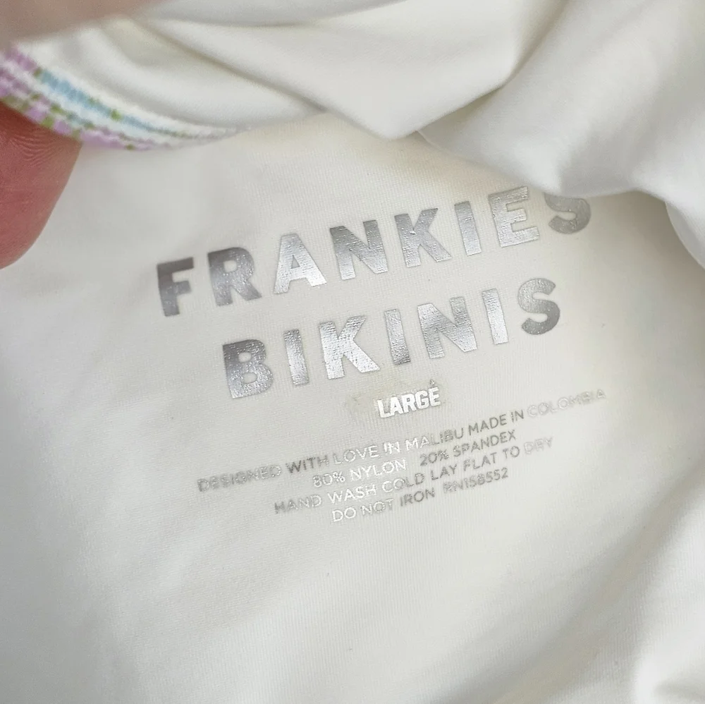 Frankies Bikinis Cash One Shoulder One Piece Swimsuit Secret Garden Size L